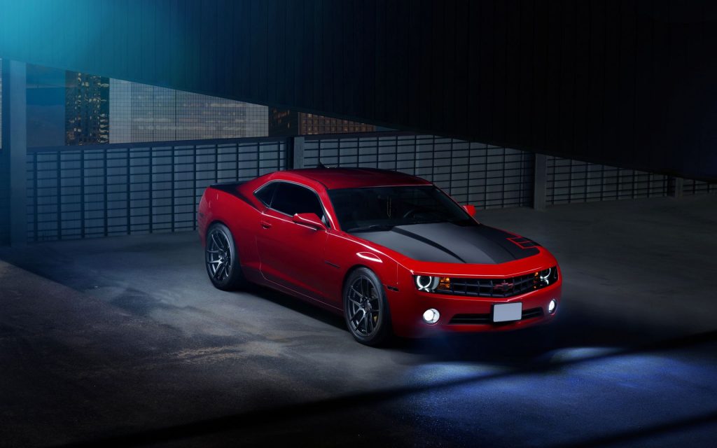 Extreme Beauty Of Red Chevy Camaro Fhd Wallpaper