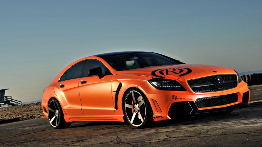 Eyecatching Orange Royal Mercedes Benz Fhd Wallpaper