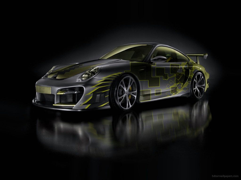 Fabulous Graphic Designed Techart Porsche 911 Turbo Fhd Wallpaper