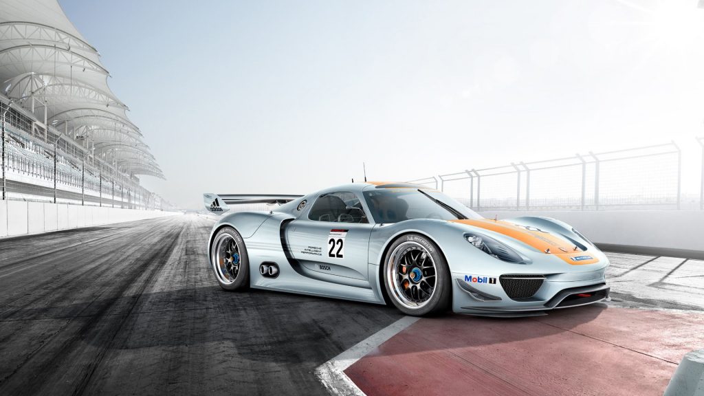 Fabulous Silver Race Rider 2011 Porsche 918 Rsr Fhd Wallpaper