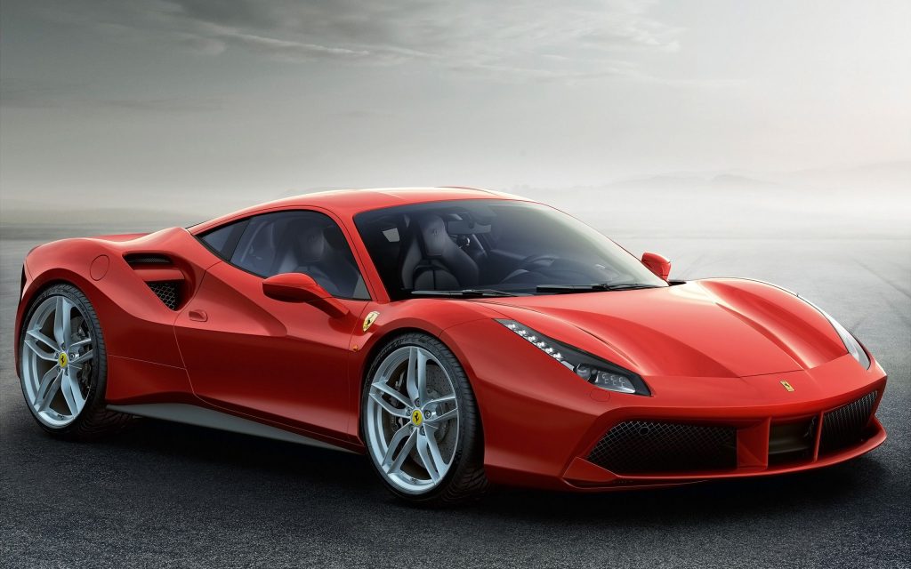 Facinating Red 2015 Ferrari 488 Gtb Fhd Wallpaper