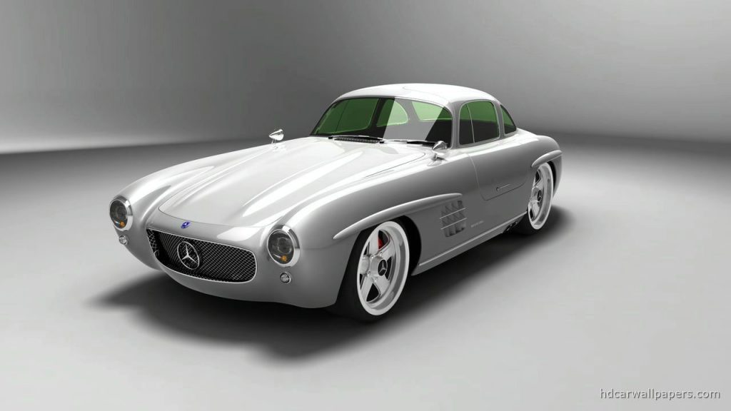 Facinating Road Rider White 2009 Mercedes Benz Sl Fhd Wallpaper