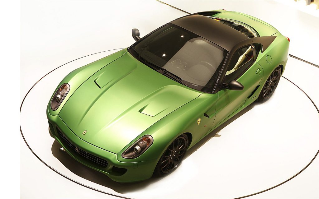 Fanciful Green 2010 Ferrari 599 Gtb Hy Kers Concept Fhd Wallpaper