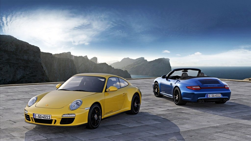 Fantastic Dual Cars 2012 Porsche 911 Carrera 4 Gts Fhd Wallpaper