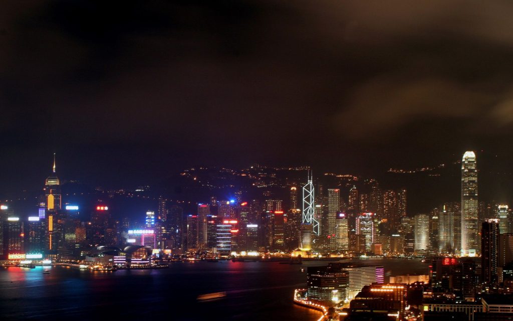 Fantastic Lightings Hong Kong Night Hd Wallpaper