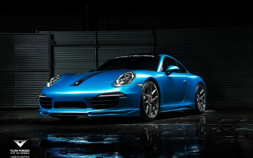 Fashionable Blue Vorsteiner Porsche 911 Carrera S V Ff 101 Fhd Wallpaper