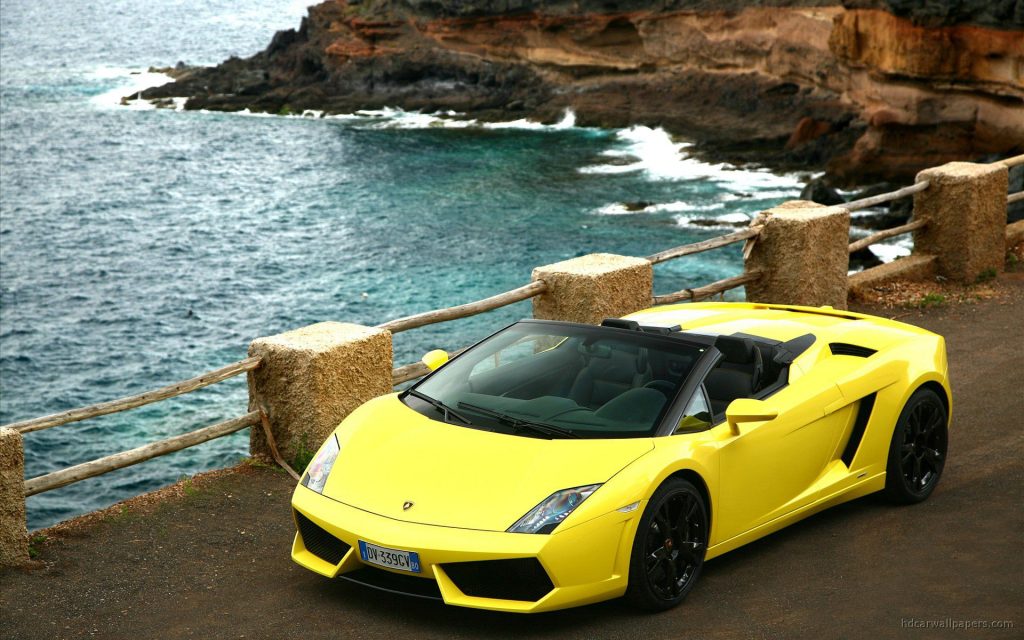 Fashionable Bright Yellow 2009 Lamborghini Gallardo Lp560 4 Spyder 2 Fhd Wallpaper