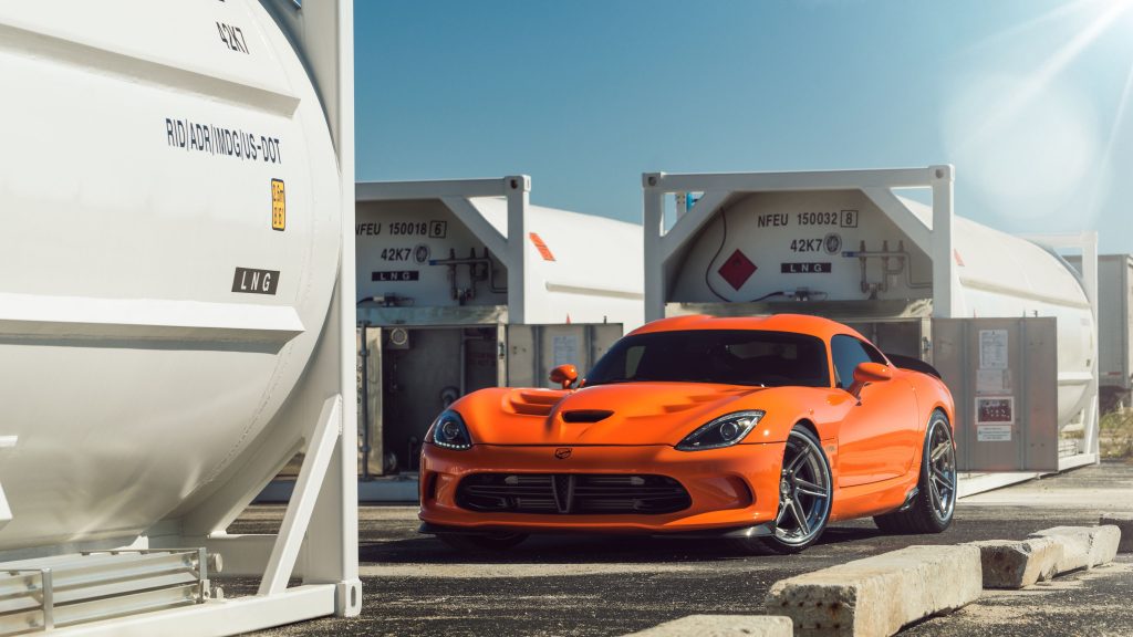 Flame Orange Adv1 Wheels Dodge Viper 5k Uhd Wallpaper