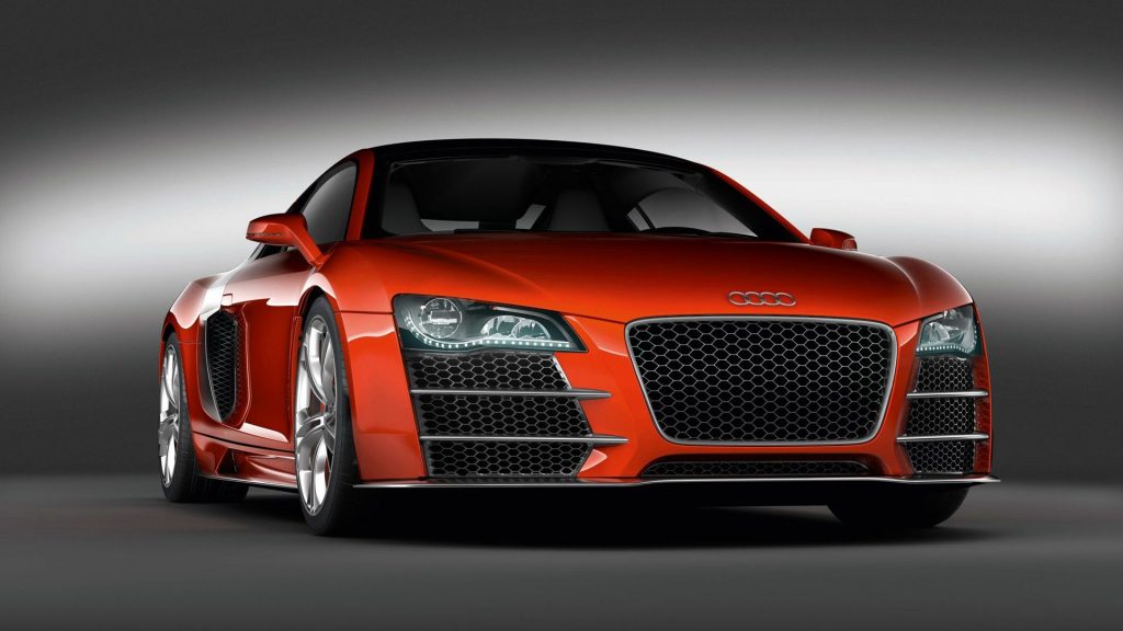 Flame Orange Audi R8 Hdtv Fhd Wallpaper