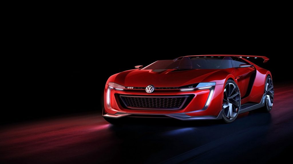 Flame Red Fashionable Volkswagen Gti Roadster 2014 Fhd Wallpaper