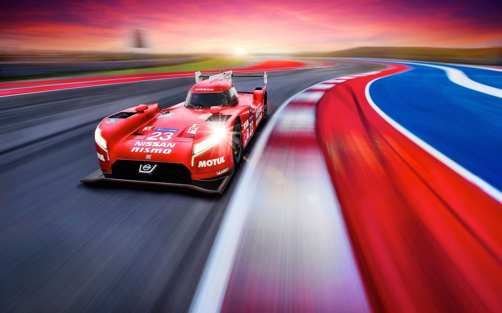 Flashy Red Speedy Nissan Gtr Lm Nismo 2015 Fhd Wallpaper