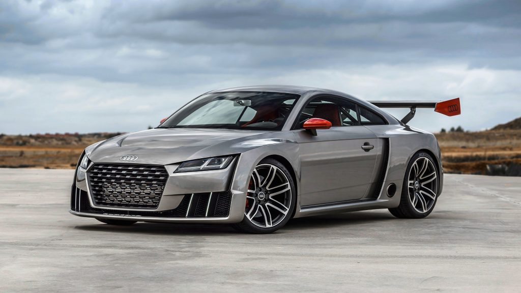 Flashy Rider Audi Tt Coupe Concept 2015 4k Uhd Wallpaper