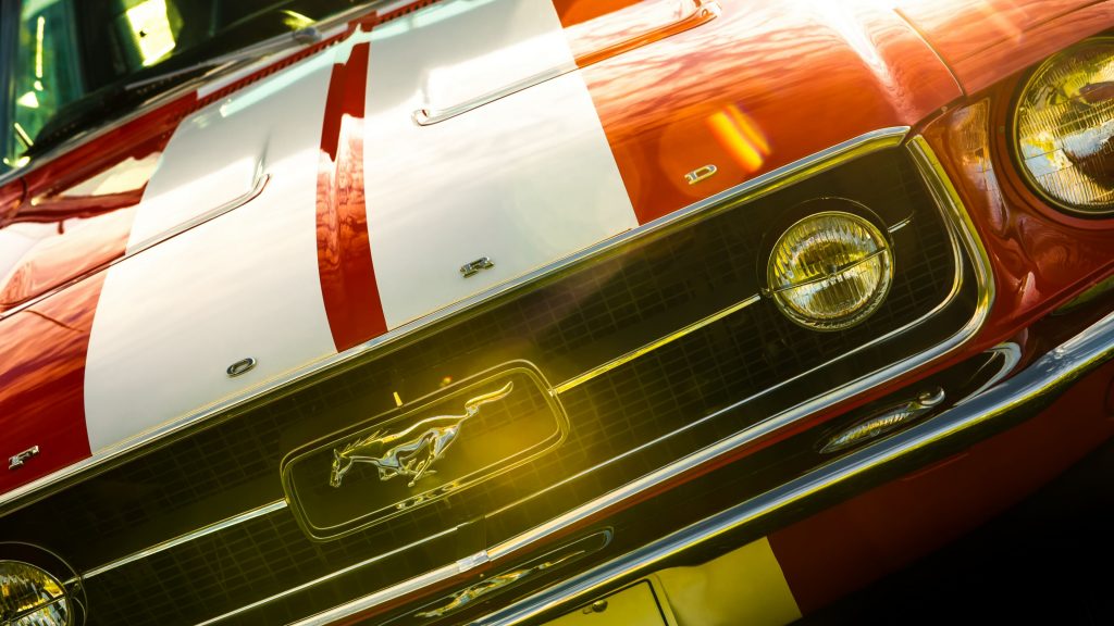 Golden Reflections Front Ford Mustang 4k Uhd Wallpaper