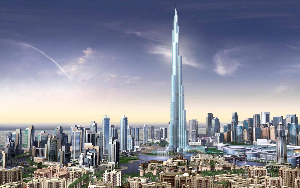 Gorgeous Burj Dubai Skyscrapers Uae Fhd Wallpaper