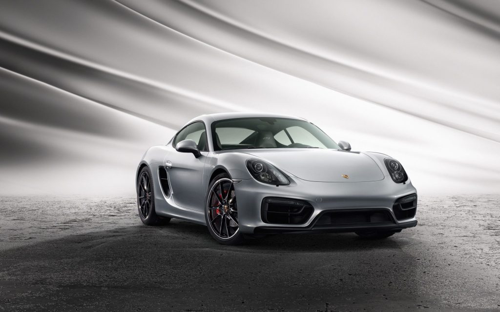 Gorgeous Silver 2015 Porsche Cayman Gts Fhd Wallpaper