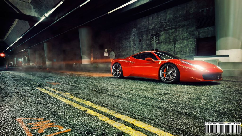 High Performance Ferrari 458 Italia Fhd Wallpaper