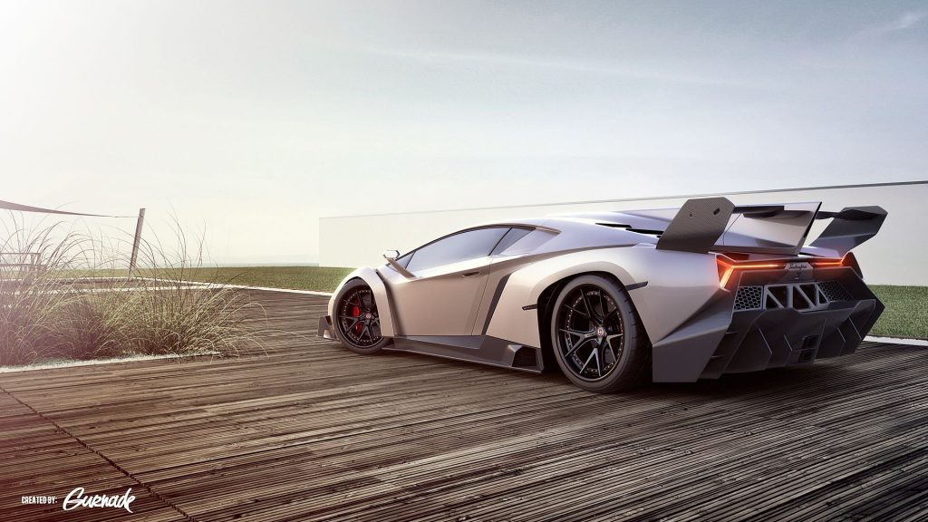 High Performance Lamborghini Veneno Sports Car Fhd Wallpaper