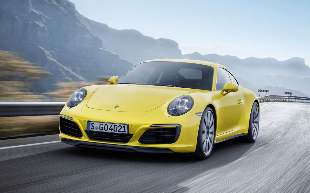 Hot Yellow 2017 Porsche 911 Carrera 4s 1 Fhd Wallpaper