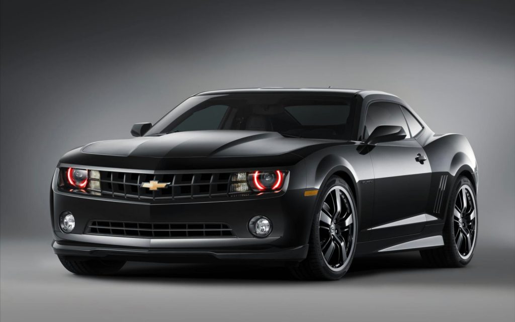 Magnificent Chevrolet Camaro Black Concept 3 Fhd Wallpaper