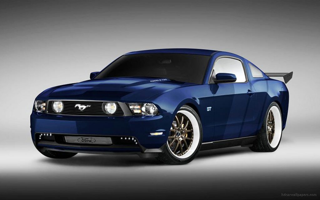 Majestic Blue 2010 Ford Mustang At Sema 2009 2 Fhd Wallpaper