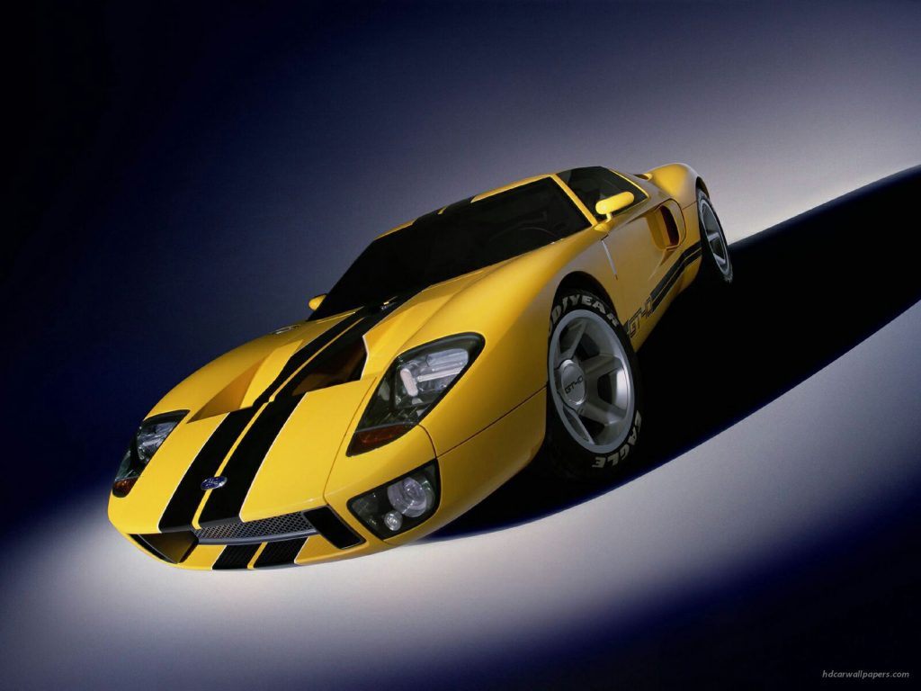 Majestic Yellow Ford Gt 9 Hd Wallpaper