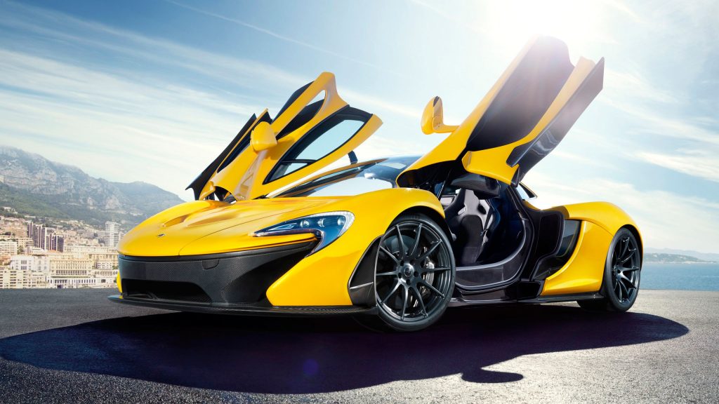 Marvellous Bright Yellow 2013 Mclaren P1 Fhd Wallpaper