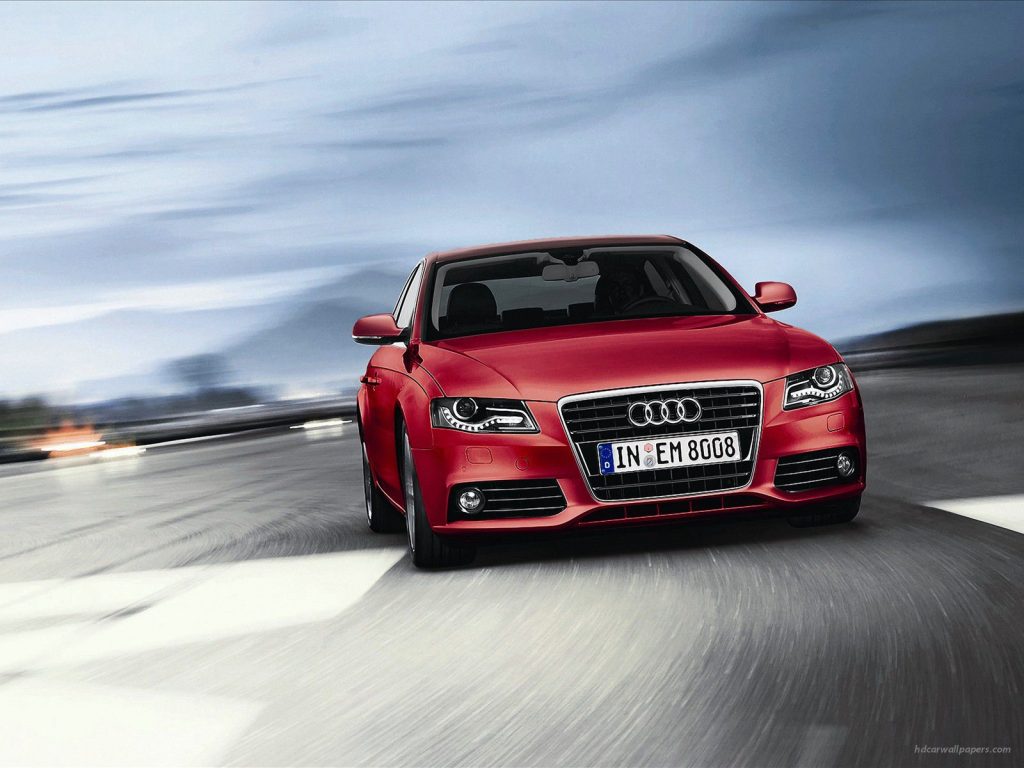 Mesmerizing Red 2009 Audi A4 2 Tdi E Hd Wallpaper