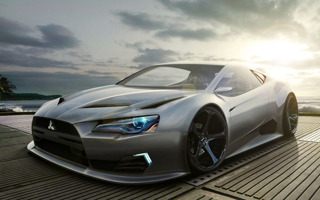 Modernistic Mitsubishi Concept Car Fhd Wallpaper