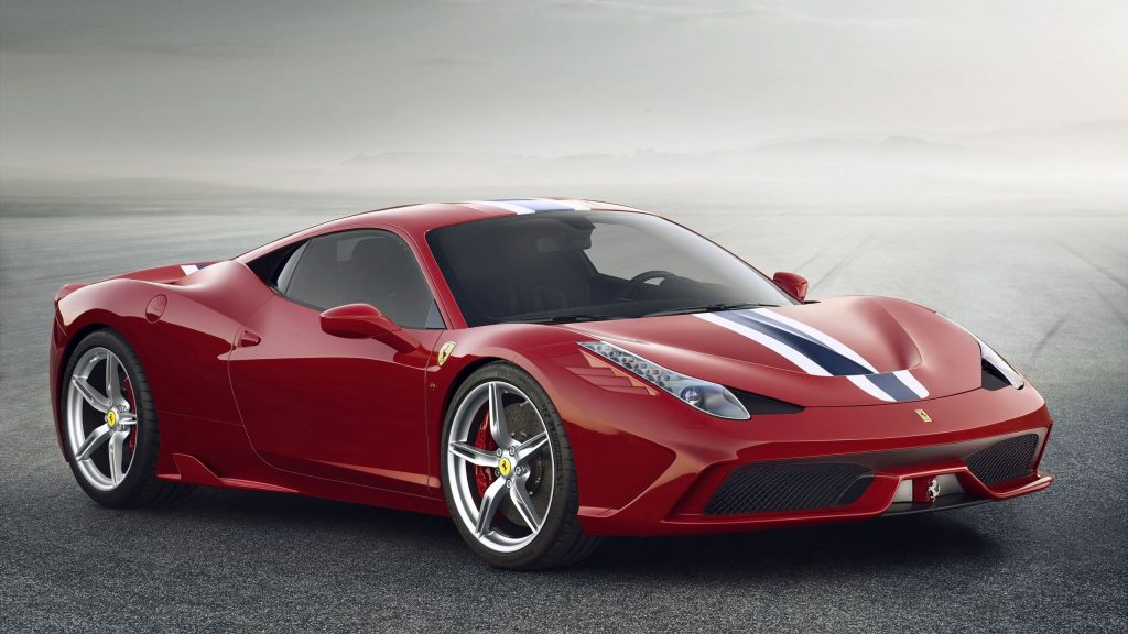 Modernistic Red Ferrari 458 Speciale 2014 Fhd Wallpaper