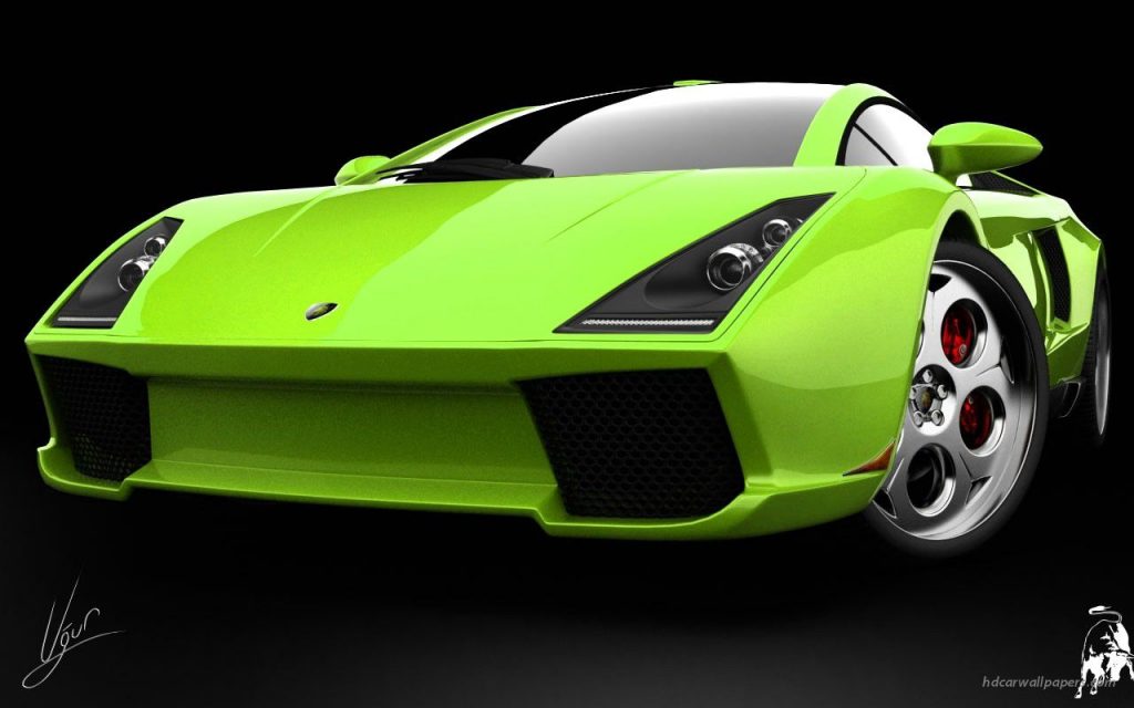 Most Attractive Lamborghini Green Concept Hd Wallpaper