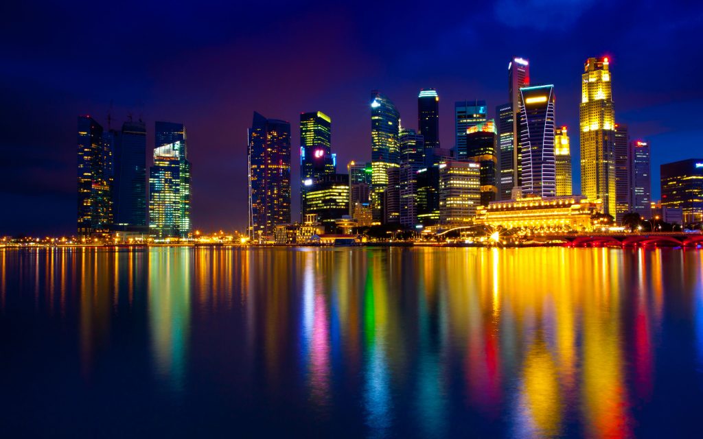 Most Beautiful Marina Bay Singapore Night Uhd 4k Wallpaper