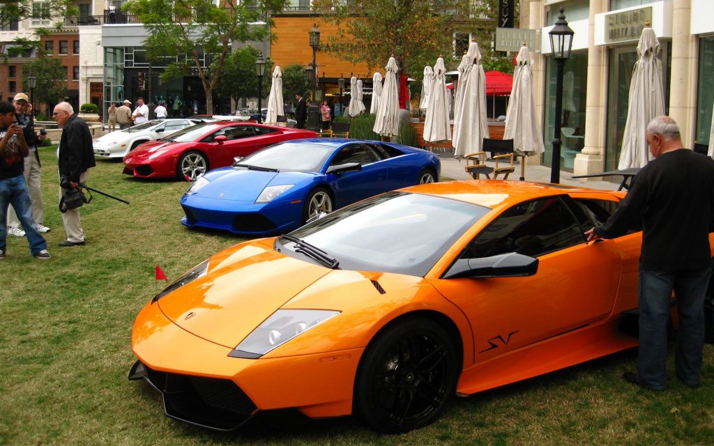 Muliti Colour Lamborghini Cars Fhd Wallpaper