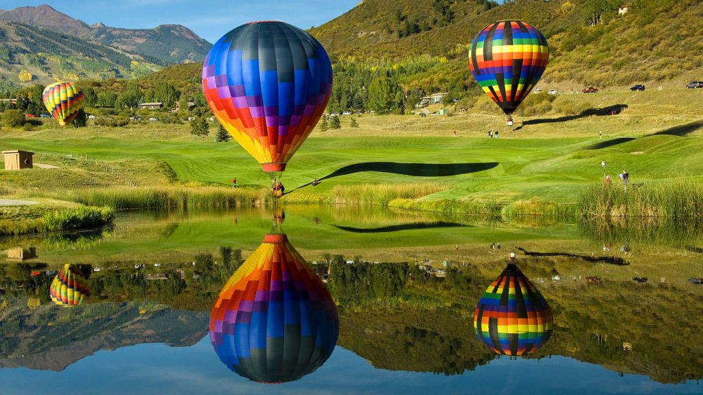 Multi Colour Air Balloons Flying Fhd Wallpaper