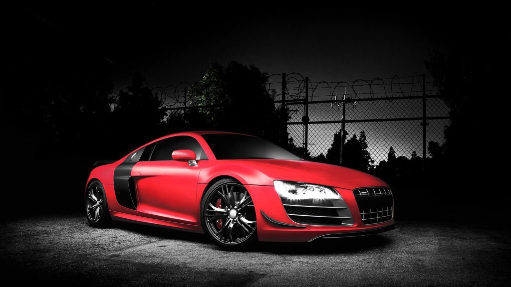 Nice Red Audi R8 Gt Fhd Wallpaper