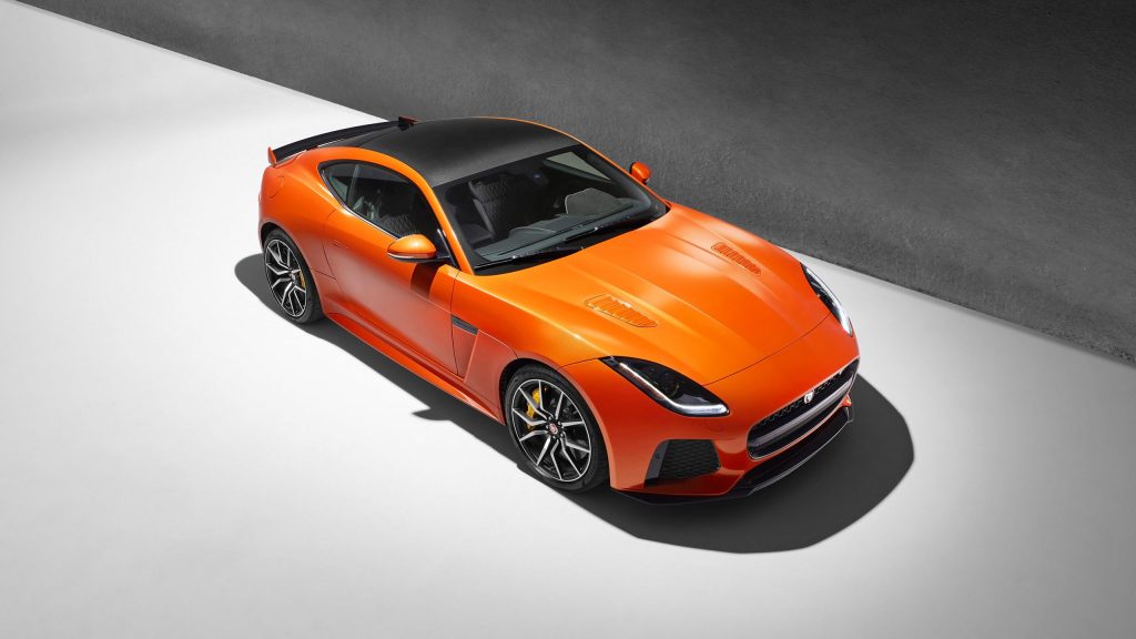 Orange Spectacular 2017 Jaguar F Type Svr Coupe Fhd Wallpaper