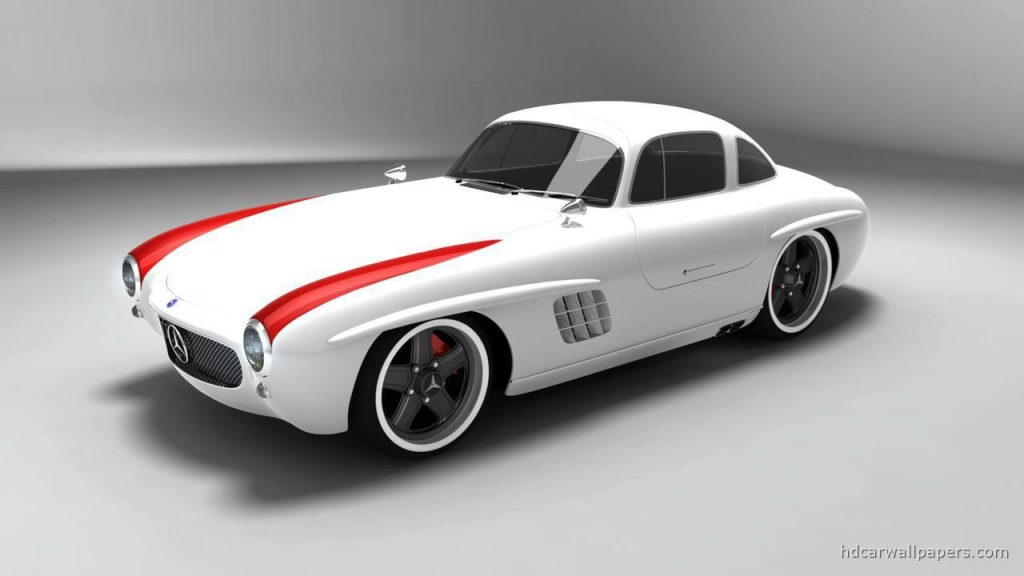 Picturesque White Pride 2009 Mercedes Benz Sl Gullwing Panamericana 3hd Wallpaper