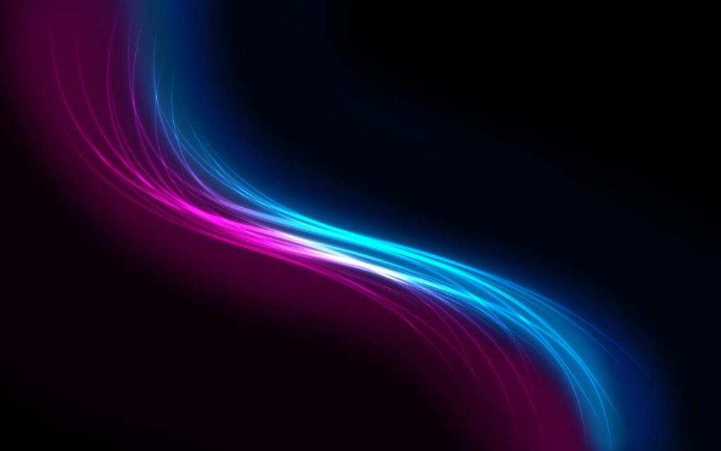 Pink Blue Curves Black Fhd Wallpaper