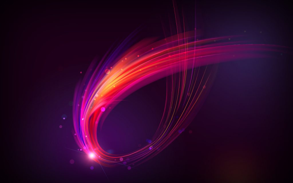 Pinkish Glowing Curve Dark Fhd Wallpaper