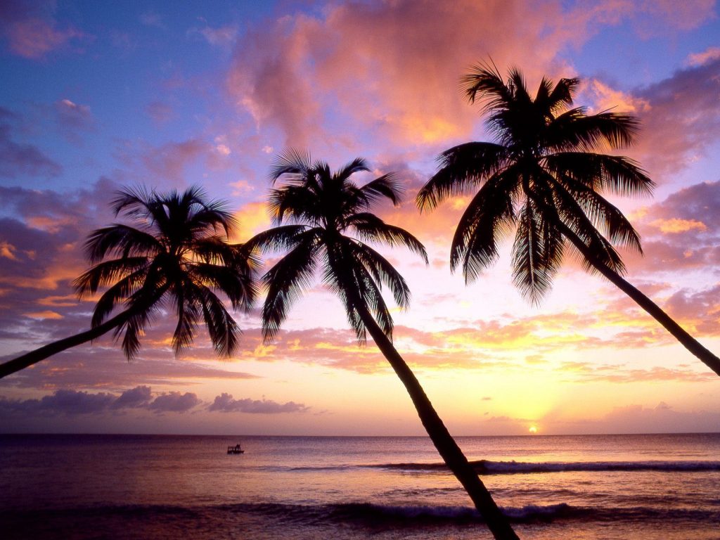 Pleasant Evening Sunset On Beach Hd Wallpaper