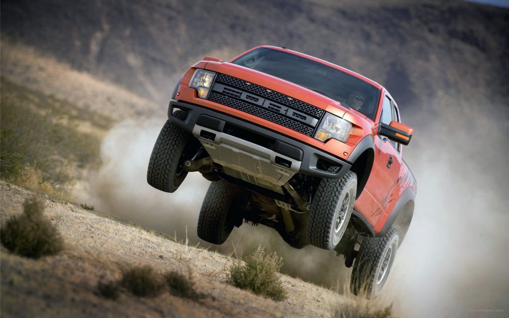 Poised Race Rider Ford F150 Svt Raptor 2 Fhd Wallpaper