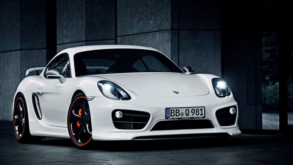 Powerful White 2014 Techart Porsche Cayman Fhd Wallpaper