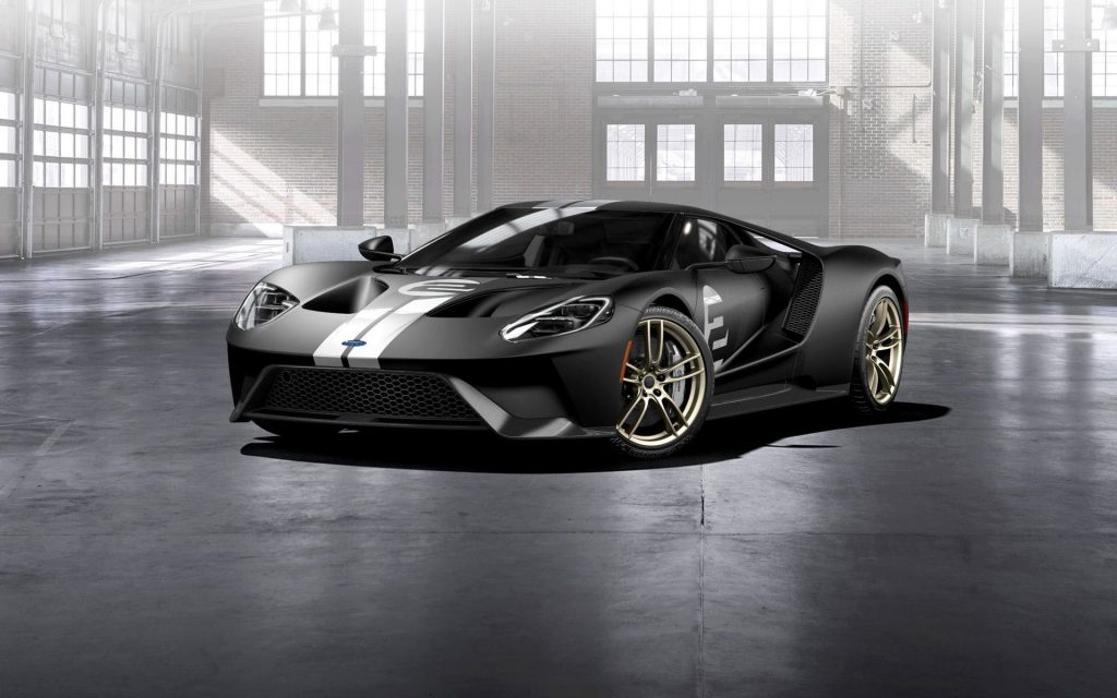 Prestigious Black 2017 Ford Gt Heritage Edition 1 Fhd Wallpaper