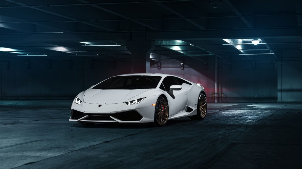 Prestigious White Adv1 Lamborghini Huracan 4k Uhd Wallpaper