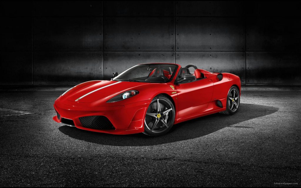 Pretty Red Ferrari Scuderia Spider 16m 12 Fhd Wallpaper