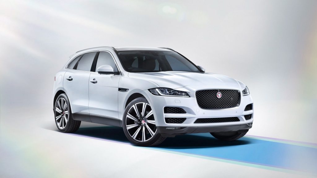 Prideful White 2017 Jaguar F Pace Fhd Wallpaper