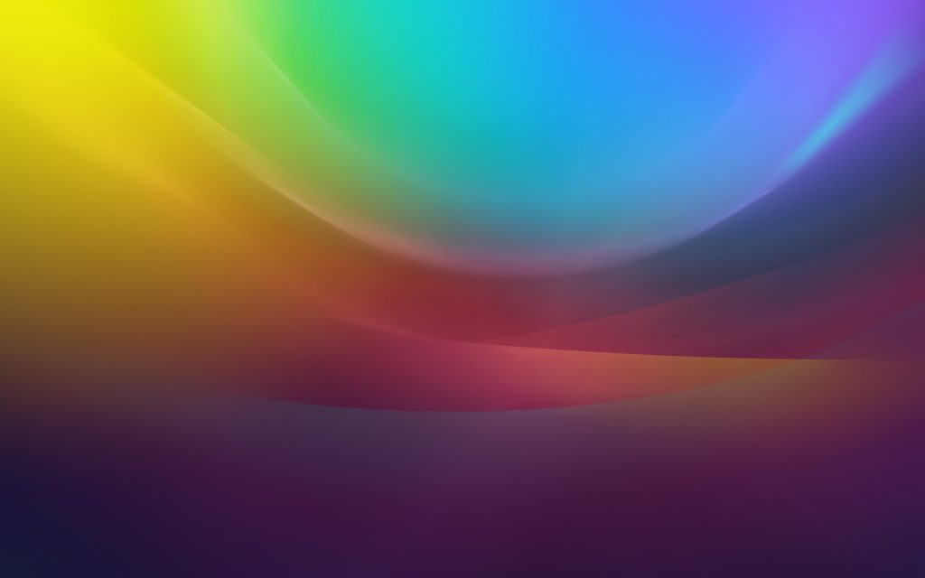 Rainbow Waves Blur Fhd Wallpaper