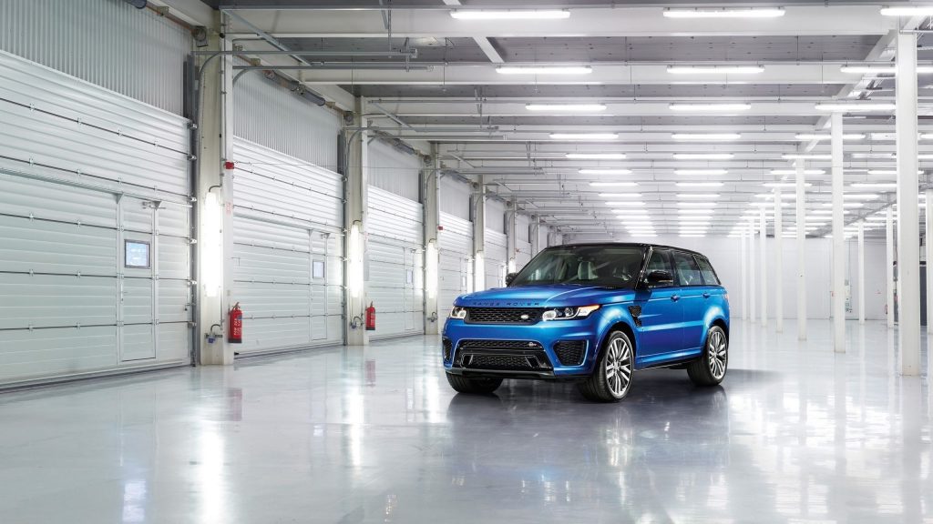 Ravishing Blue Land Rover Range Rover Sport Svr 2015 Fhd Wallpaper