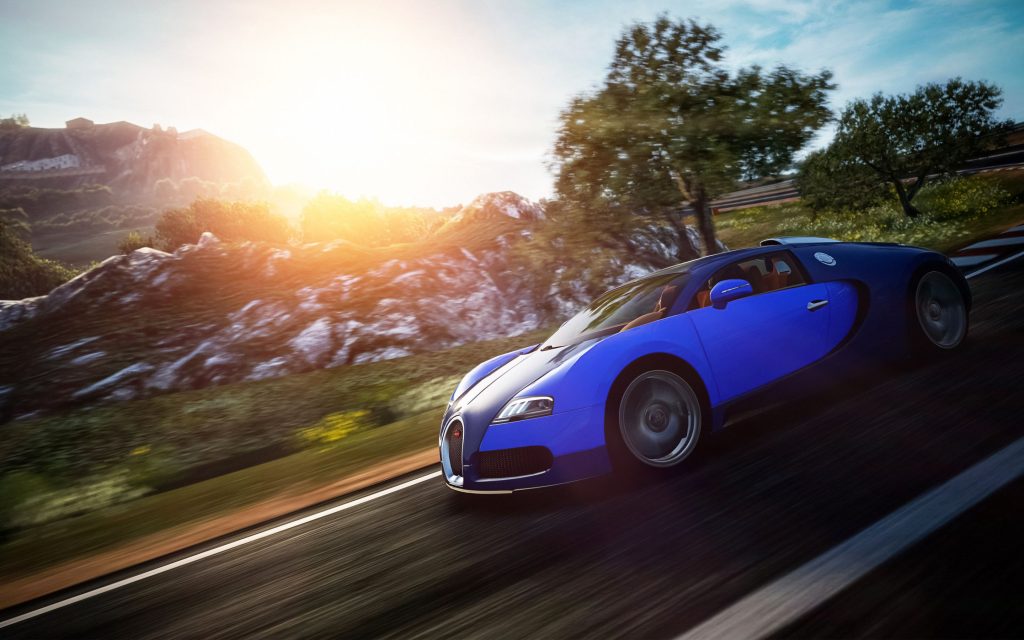 Royal Blue Bugatti Veyron Eb 16 4 Gran Turismo Fhd Wallpaper