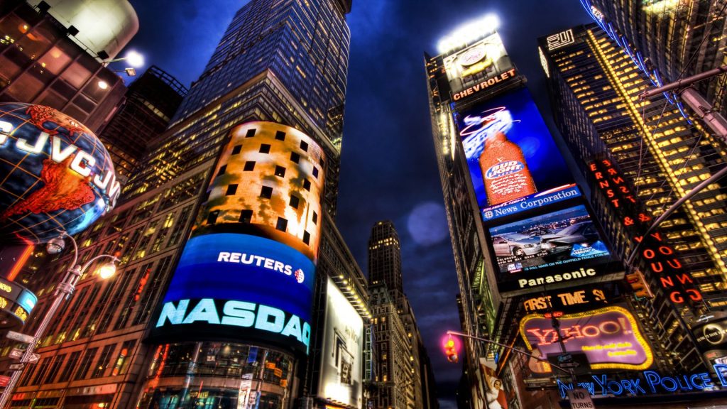 Scenic Nasdaq Stock Market New York Fhd Wallpaper