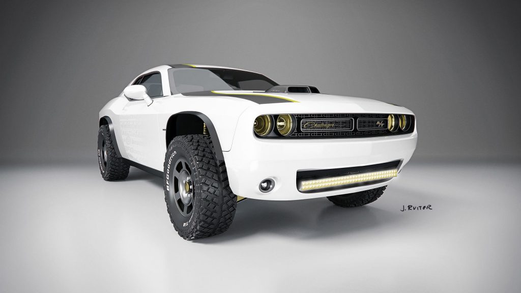 Sensational White 2014 Dodge Challenger At Untamed Concept Fhd Wallpaper